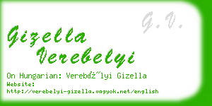 gizella verebelyi business card